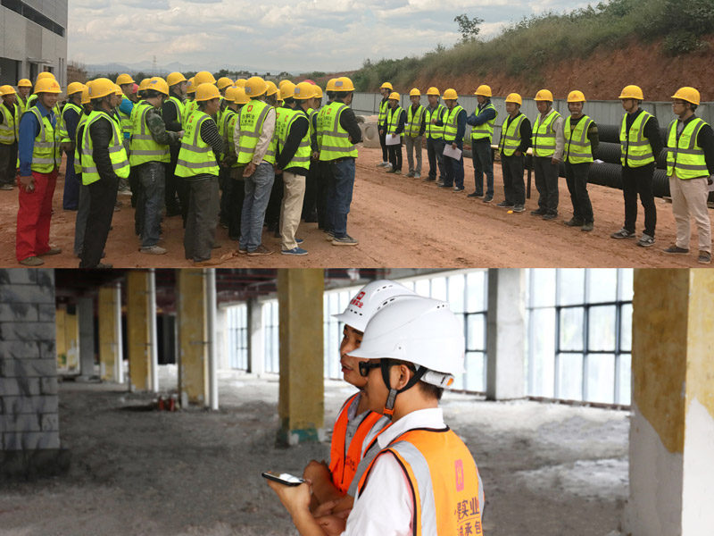 東莞盈灃科技有限公司工程緊鑼密鼓施工中，為迎接竣工全力奮戰(zhàn)！